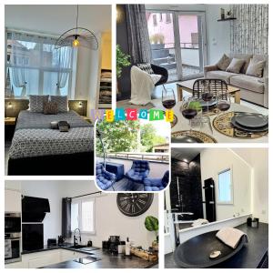 Appartements Black&White Home-by So'SerenityHome-Balcon-Parking : photos des chambres