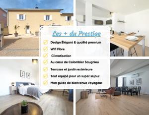 Appartements Le PRESTIGE 152 proche aeroport -gare Lyon -groupama stadium-ldlc arena : photos des chambres