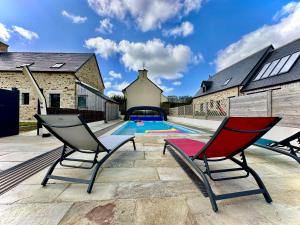 Villas Deux gites a la campagne 14 pers piscine jacuzzi : photos des chambres