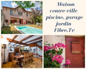 Appartements Maison Eugene centre-ville piscine jardin fibre garage : photos des chambres
