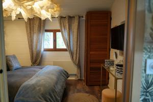 Maisons de vacances KABANE 85, Lodge avec spa au bord de l'eau : photos des chambres