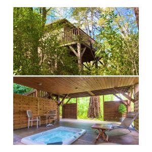 Cabane avec Jacuzzi privatif du Manoir du Parc - Adults only