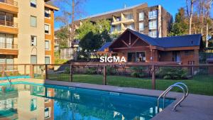 Depto 2D2B con piscina y naturaleza en Pucón