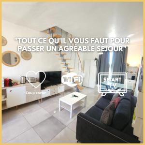 Appartements Escale Chic - Un duplex plein de style a Toulon : photos des chambres