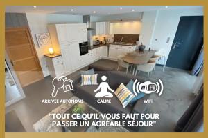 Appartements Le Paisible, calme, central, 5 min de la plage de Wimereux : photos des chambres