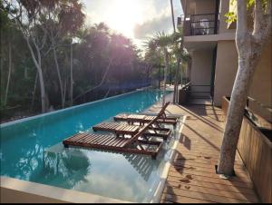 BT Homes - Tankah Bay Tulum - Apartamentos Casa Xila Modernos Frente al Mar con piscina