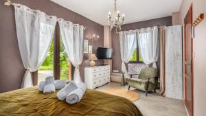 B&B / Chambres d'hotes Domaine de Campagnac - Spa & Sauna : photos des chambres