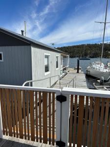 Elegant and scenic floating boat house