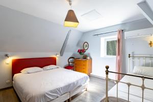 Maisons de vacances Maison en pierre piscine clim : photos des chambres