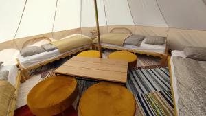 Glamping tälttent - Glampingzelt -Lodge - Sjöutsikt