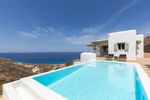 Modern Mykonos Villa Private Pool Stunning View - Houlakia