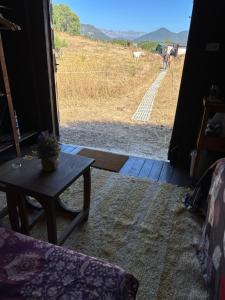 Cabaña rústica en un rancho con caballos, Prado del Rey, Andalucía