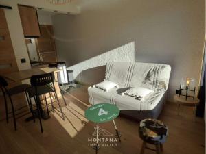 Studio rénové pour 4 au Grand-Bornand, balcon, casier à ski - FR-1-458-194