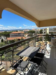 Studio cabine en étage, front de mer