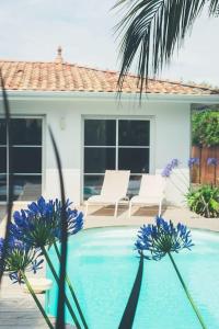 Villas Villa proche du bassin -piscine : photos des chambres