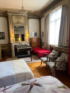 Maisons de vacances Maison confortable avec piscine privee a Bailleul : photos des chambres