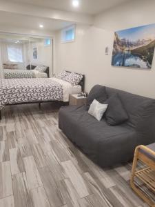 Modern studio with kitchenette and bath