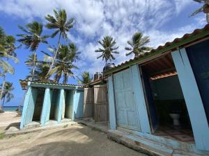 Cabañas tradicionales en isla Aroma San blas