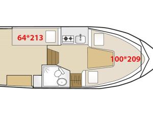 Bateaux Sejour Insolite sur un Bateau Confortable pour 2 a Digoin, Proche Commerces et Gare - API-1-46-9 : photos des chambres