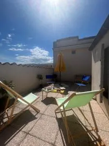 Appartement chaleureux-Terrasses rooftop-Rafraîchisseur-Parking-wifi - La Bâtie-Rolland