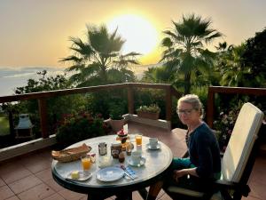 Finca Tenerife - Authentisches kanarisches Haus mit Traumblick, tropischem Garten und Sauna