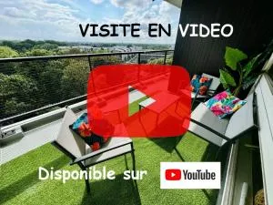 Superbe T5 10p 4chs Métro Tramway terrasse parking - visite en vidéo sur YouTube 54OTKQvzlwA - 赫恩