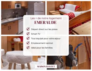 Appartements Le Neiger - Appartement Emeraude : photos des chambres