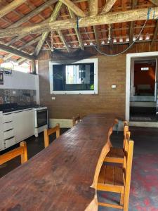 Cantinho na roca com piscina