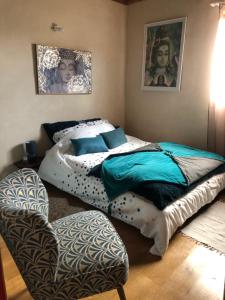 Chambre double avec salle de bain privé