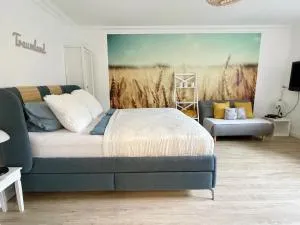 FeWo Studio 'Ein Bett im Kornfeld', Küche, 30qm, Souterrain - Lippetal