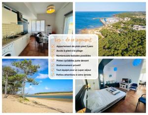 Appartements LE CHARME DU VEILLON Appartement,3 personnes, proche plage et foret, parking privatif : photos des chambres