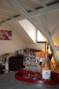 Charmant duplex privatisé, climatisé, 2 chambres