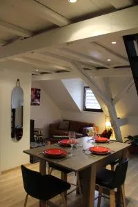 Charmant duplex privatisé, climatisé, 2 chambres - Schiltigheim