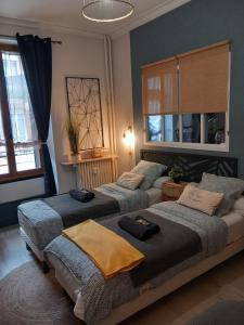 Appartements Les Loges Du Theatre MAISON de 150m2 PRIVE reservable de 2 a 14 personnes tout equipe au pied de l'AVENUE DE CHAMPAGNE et toutes commodites DEGUSTATION CHAMPAGNE OFFERTE jacuzzi sauna jeux velos EMPLACEMENT EXCEPTIONNEL et CHIC : photos des chambres