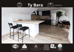 Appartements Ty Bara - wifi - plages a 10 min - 6 voyageurs : photos des chambres