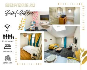 Appartements Le Saint Gilles Cosy, centre-ville, WIFI : photos des chambres