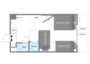 Shinjuku／3 min walk from station★incl mwifi