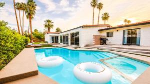 Serene home with pool with mountain views