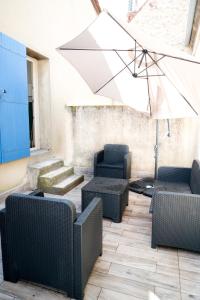 Maisons de vacances Maison de Lea, climatisee, 50 m marche local de Bergerac, terrasse : photos des chambres