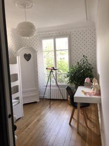 Beautifully designed homely calm parisian duplex