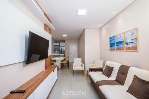 Apto com churrasqueira próximo ao mar DOV108