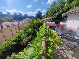 Appart climatisé Terrasse Vue sur Lyon et les quais de Saône