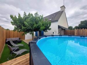 Maisons de vacances Maison Bretonne avec piscine : photos des chambres