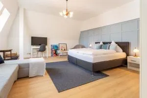 Smiles Homes Appartement 52m2 im Hotel Mauritius - Privatparkplatz kostenfrei, Frühstück buchbar, direkt im Zentrum - Vollmershain