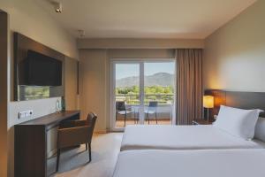 Twin Room with Pool View room in Hotel Spa Mediterraneo Park