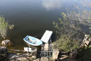 Island accommodation with castle