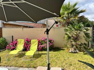 Villas 1002 - Maison 5p a 1km de la Plage des Vallees : Maison 3 Chambres