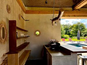Maisons de vacances Domaine Solognot avec Bar, Sauna, Jacuzzi, Piscine : photos des chambres