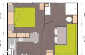 Campings Camping 4 etoiles - Piscine - efceih : photos des chambres