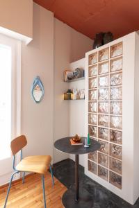 Cozy, central studio with expansive balcony